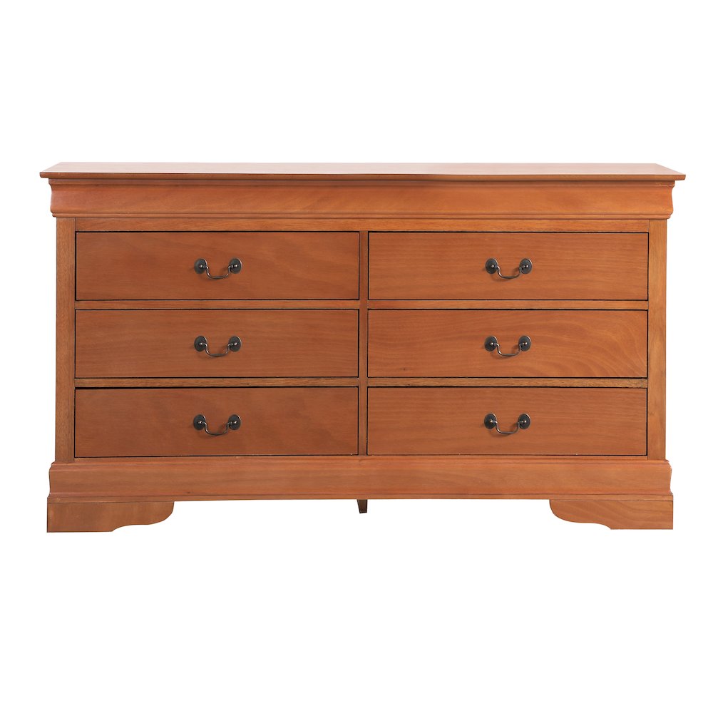Glory Furniture Louis Phillipe Dresser in Oak Color. Picture 2