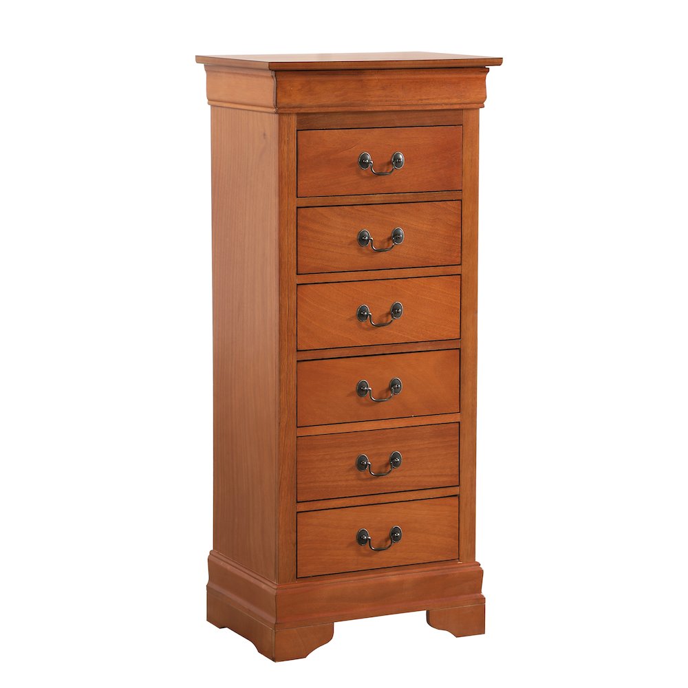 Glory Furniture Louis Phillipe Lingerie Chest in Oak Color. Picture 1