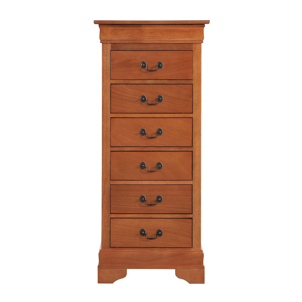 Glory Furniture Louis Phillipe Lingerie Chest in Oak Color. Picture 2