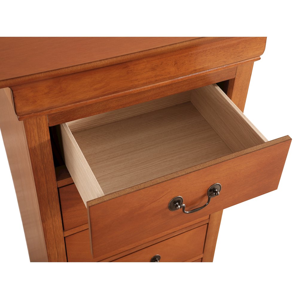 Glory Furniture Louis Phillipe Lingerie Chest in Oak Color. Picture 3