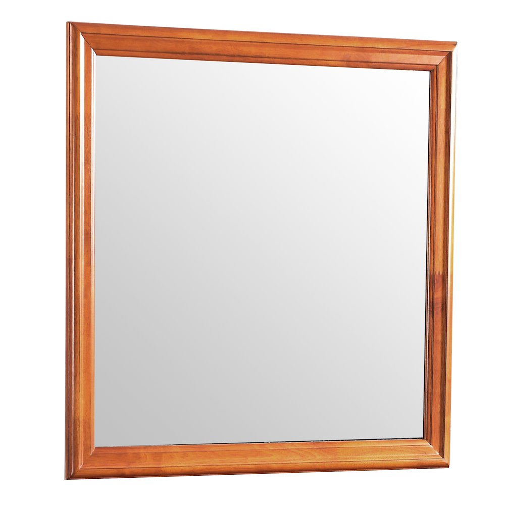 Glory Furniture Louis Phillipe Mirror in Oak Color. Picture 1