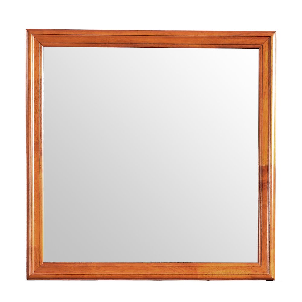 Glory Furniture Louis Phillipe Mirror in Oak Color. Picture 2