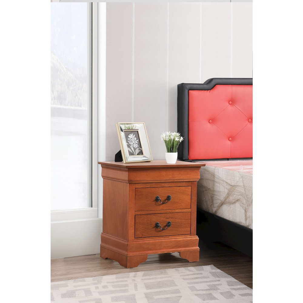 Glory Furniture Louis Phillipe   Nightstand, Oak. Picture 6