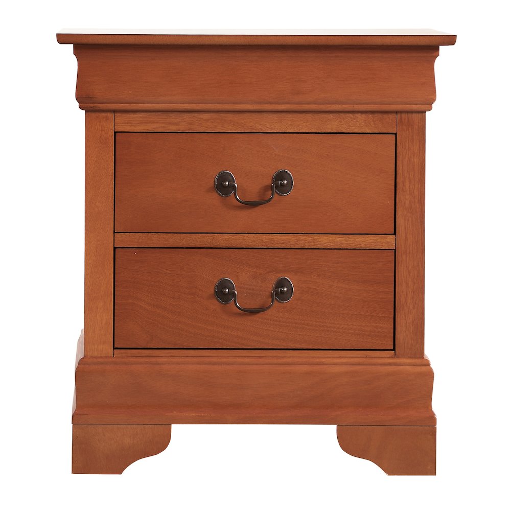 Glory Furniture Louis Phillipe   Nightstand, Oak. Picture 1