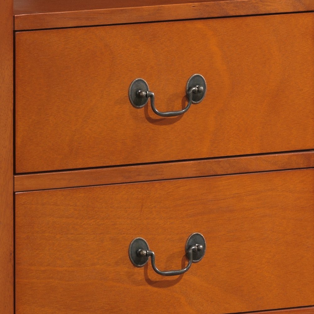 Glory Furniture Louis Phillipe Media Chest in Oak Color. Picture 4