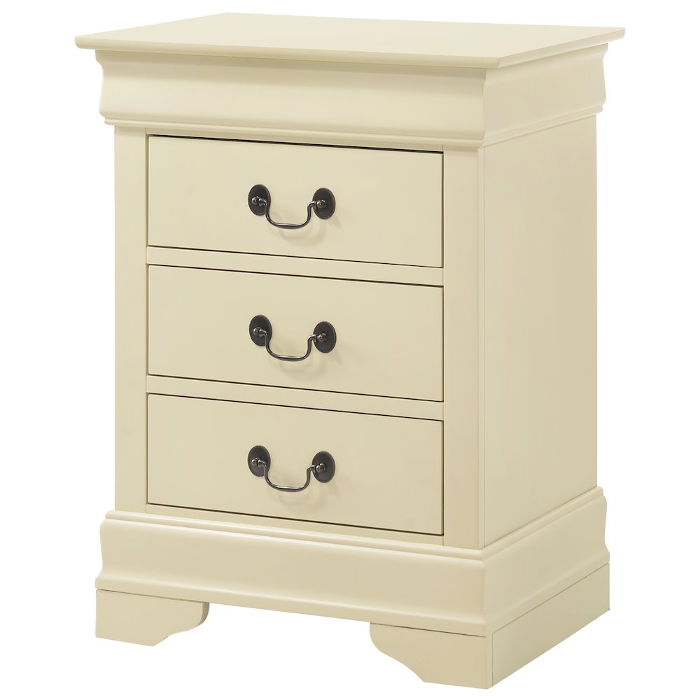 Glory Furniture Louis Phillipe Night Stand in Beige Color. Picture 1