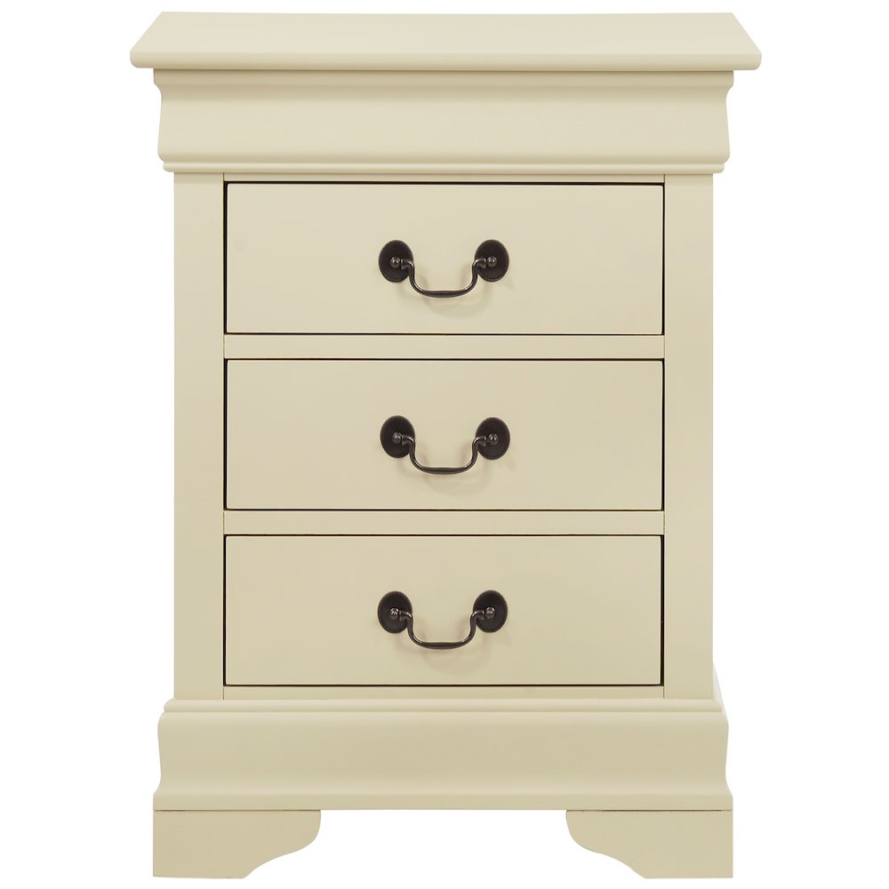 Glory Furniture Louis Phillipe Night Stand in Beige Color. Picture 4