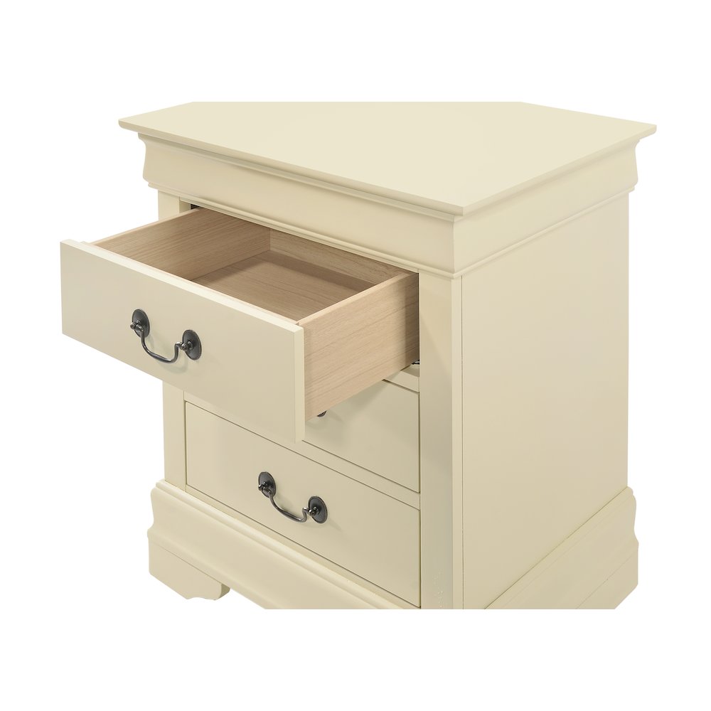 Glory Furniture Louis Phillipe Night Stand in Beige Color. Picture 2