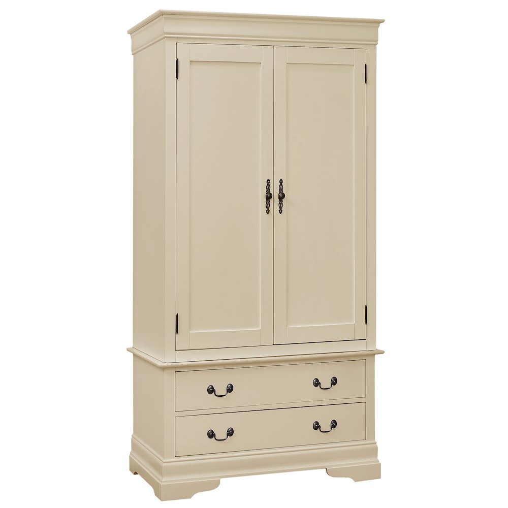 Glory Furniture Louis Phillipe Armoire in Beige Color. Picture 1