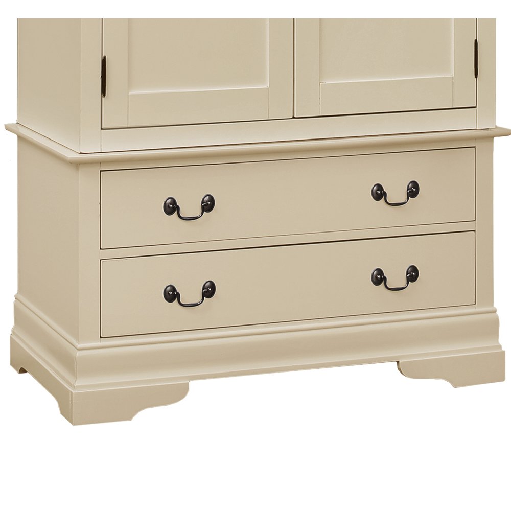 Glory Furniture Louis Phillipe Armoire in Beige Color. Picture 5