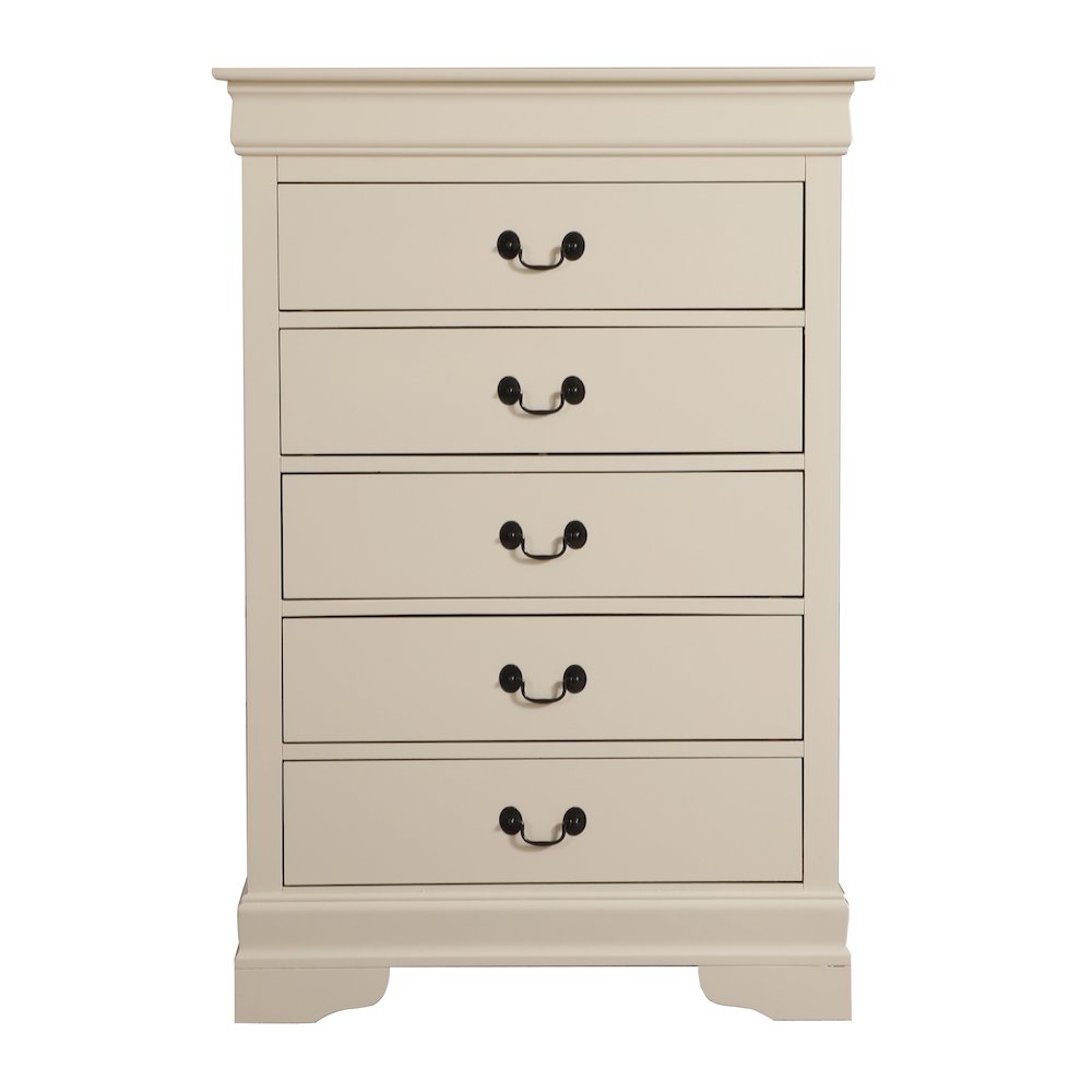 Glory Furniture Louis Phillipe Chest in Beige Color. Picture 2