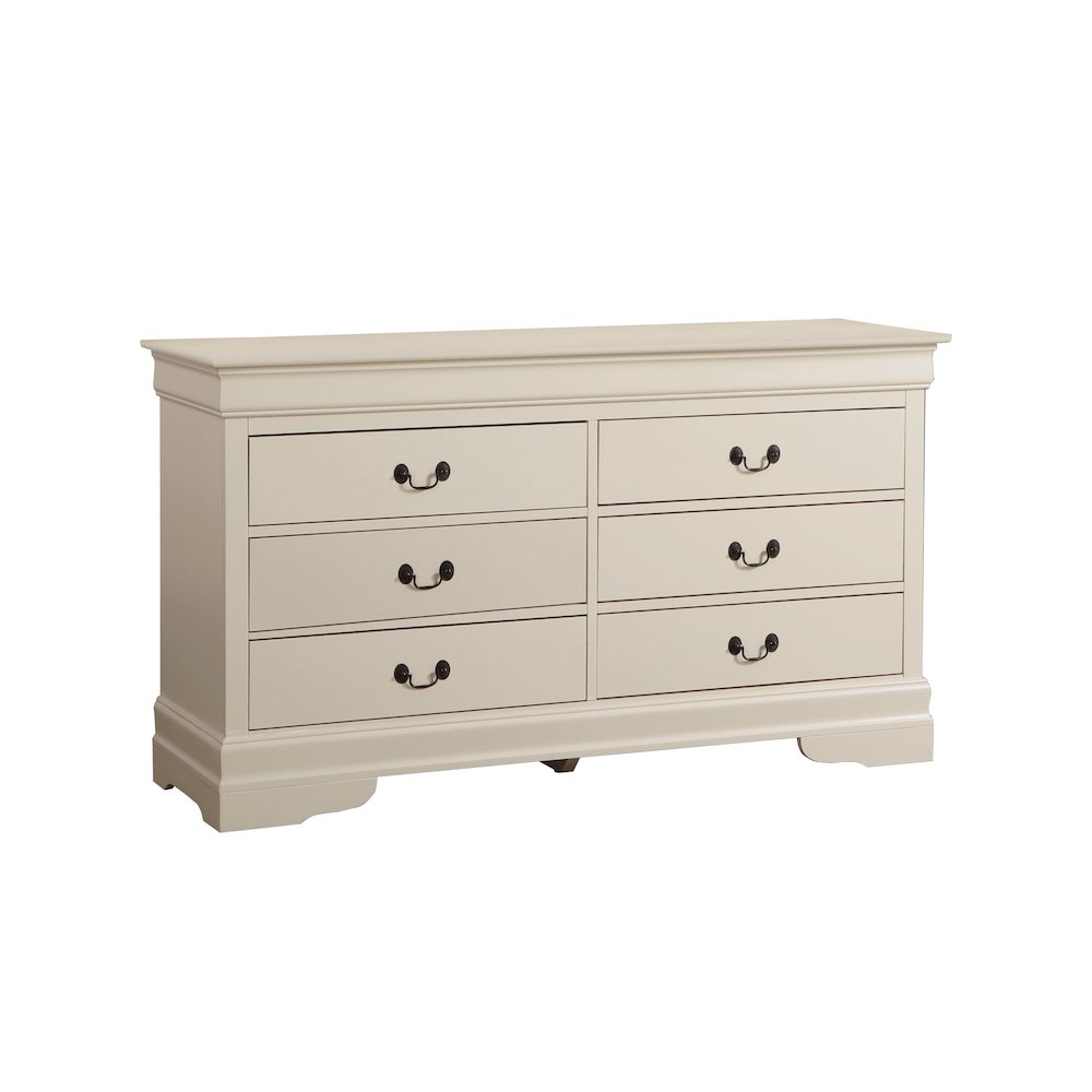 Glory Furniture Louis Phillipe Dresser in Beige Color. Picture 1
