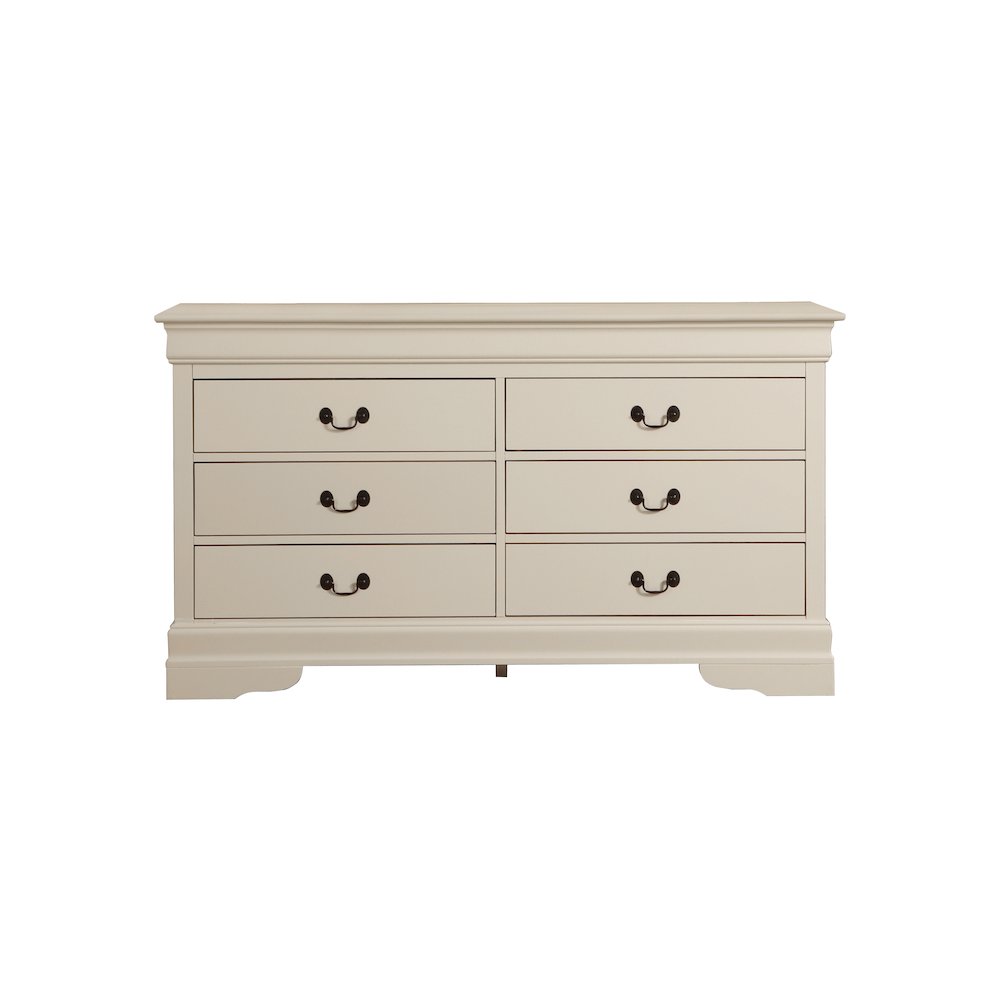 Glory Furniture Louis Phillipe Dresser in Beige Color. Picture 2
