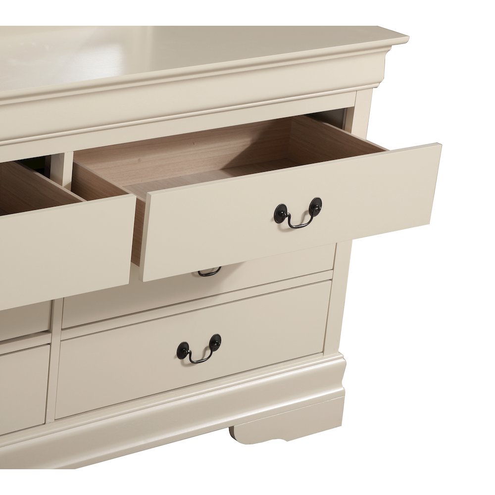Glory Furniture Louis Phillipe Dresser in Beige Color. Picture 3