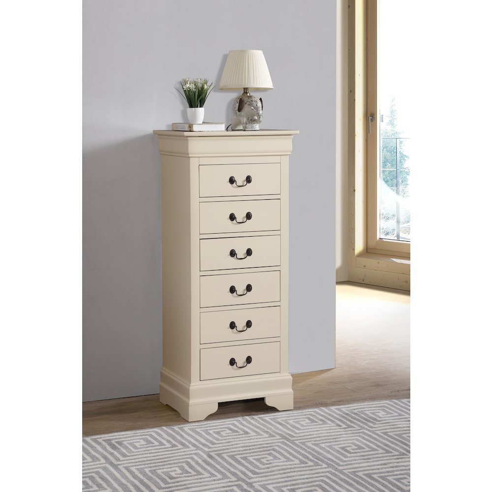 Glory Furniture Louis Phillipe   Lingerie Chest, Beige. Picture 7