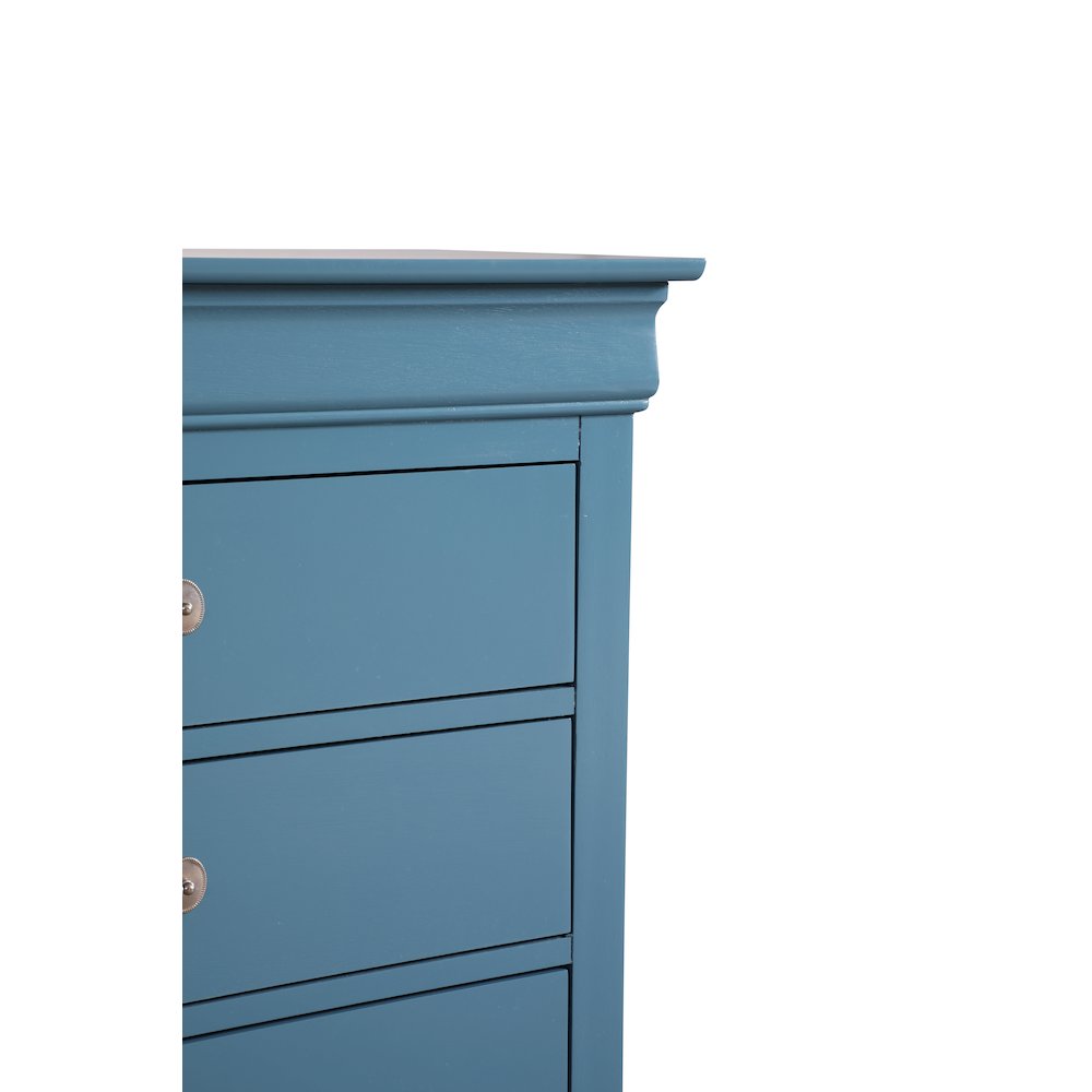 Glory Furniture Louis Phillipe Dresser in Teal Color. Picture 6