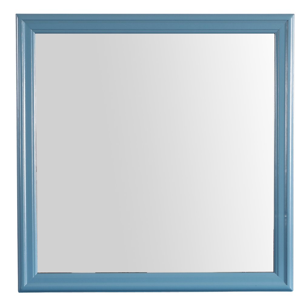 Glory Furniture Louis Phillipe Mirror in Teal Color. Picture 2