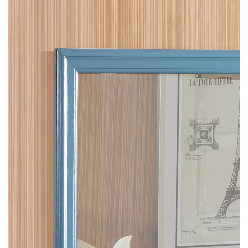 Glory Furniture Louis Phillipe Mirror in Teal Color. Picture 6