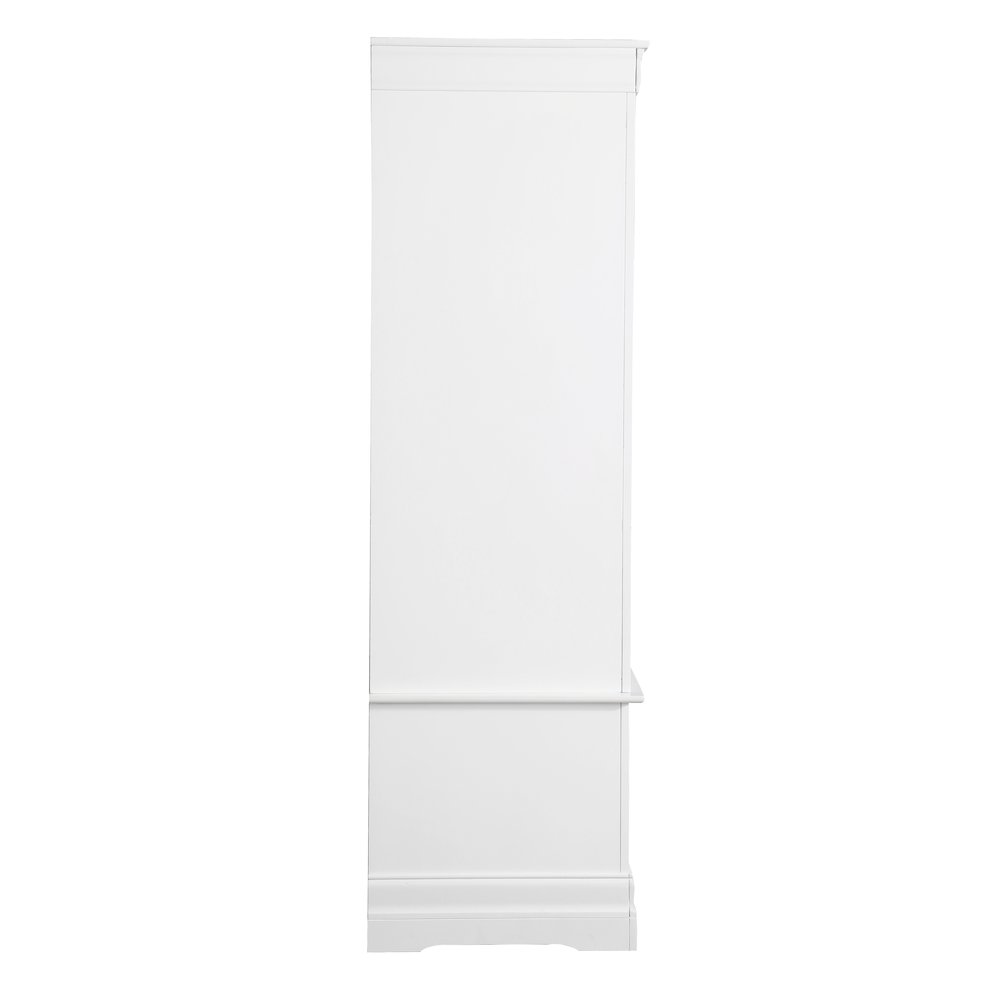 Glory Furniture Louis Phillipe Armoire in White Color. Picture 5