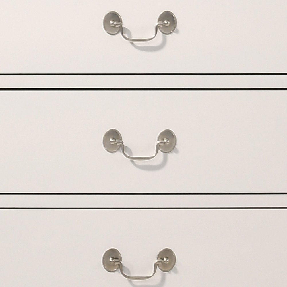 Glory Furniture Louis Phillipe Chest in White Color. Picture 5