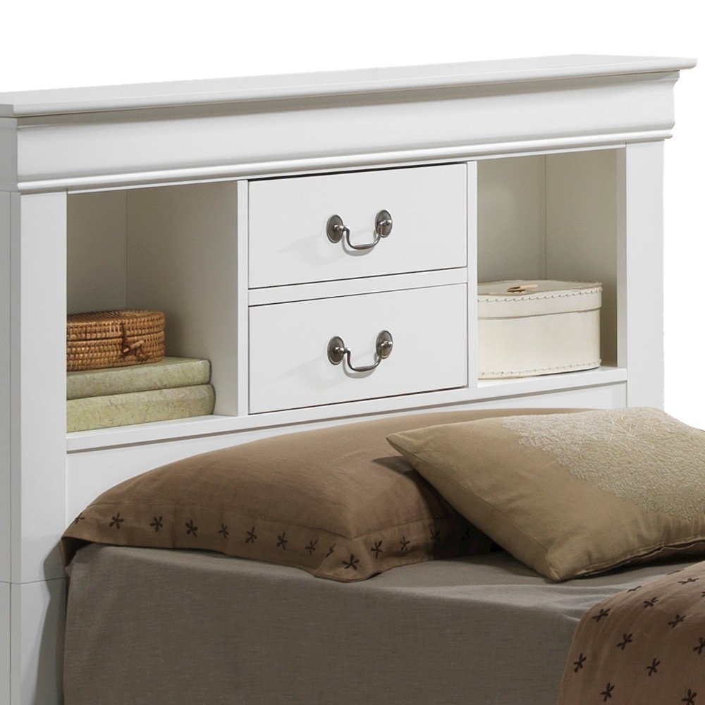 Glory Furniture Louis Phillipe Twin Storage Bed in White Color. Picture 2