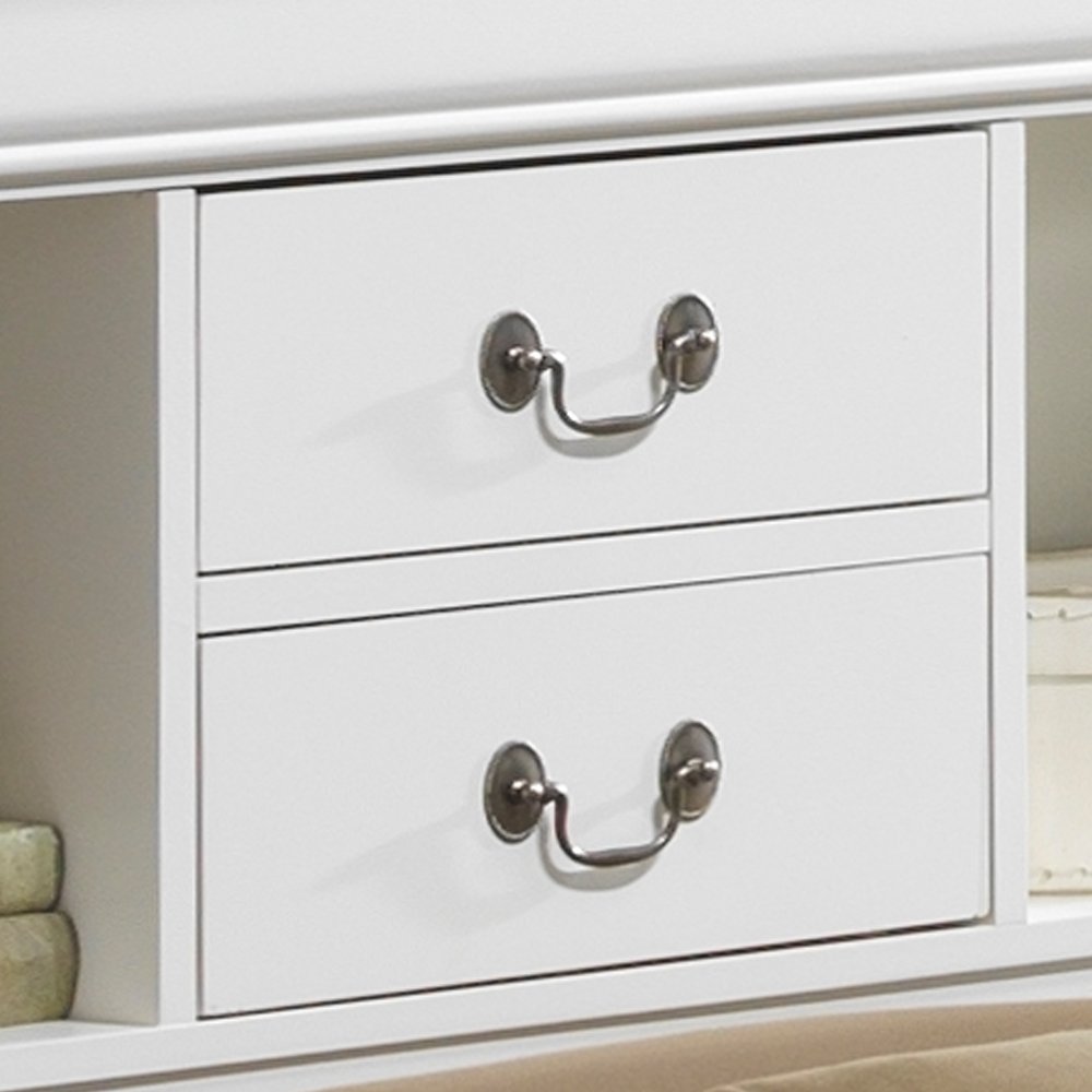 Glory Furniture Louis Phillipe Twin Storage Bed in White Color. Picture 4
