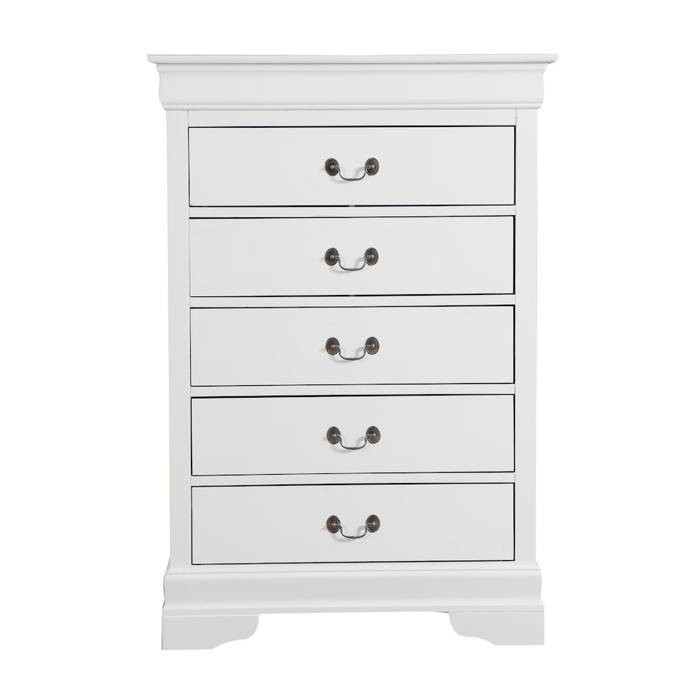 Glory Furniture Louis Phillipe   Chest, White. Picture 2