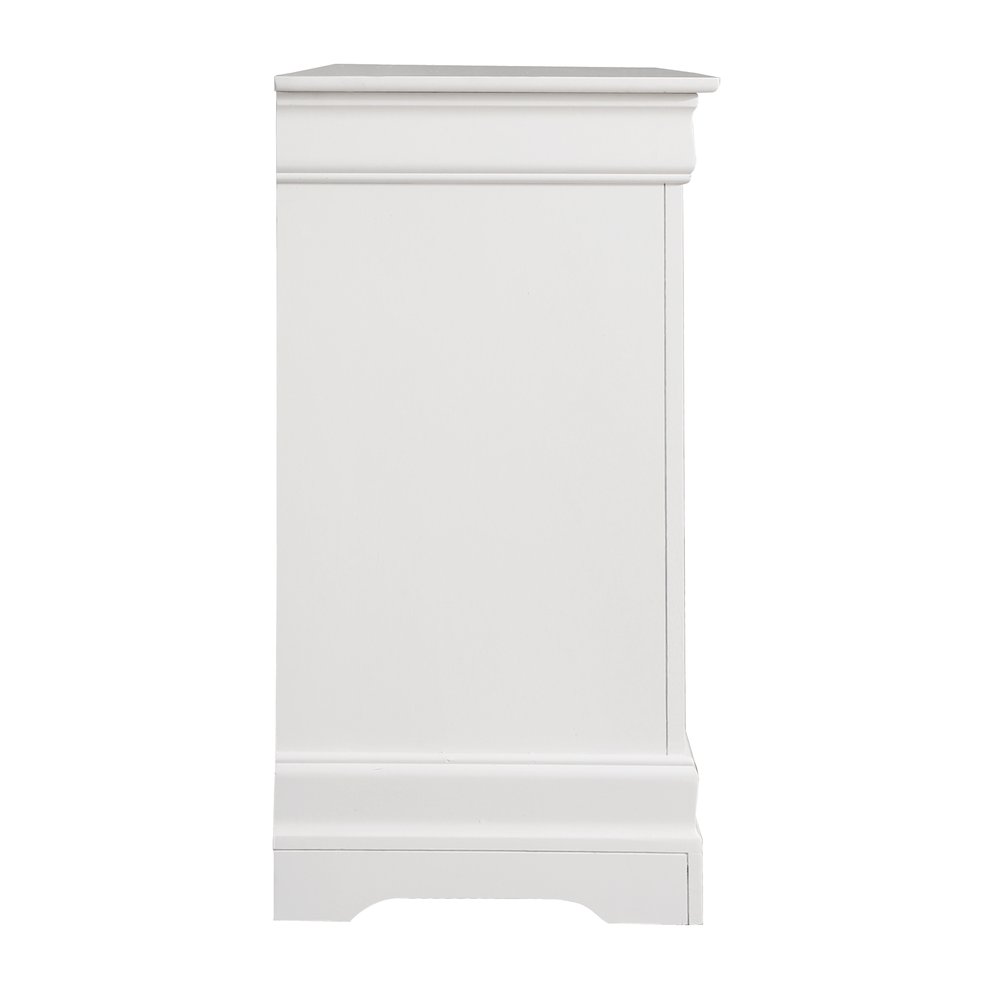 Glory Furniture Louis Phillipe Dresser in White Color. Picture 5