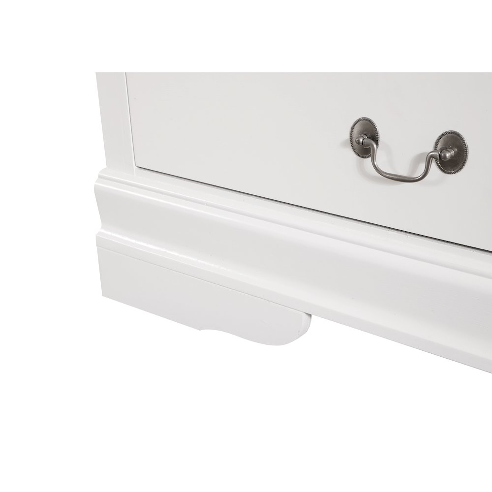 Glory Furniture Louis Phillipe Dresser in White Color. Picture 6
