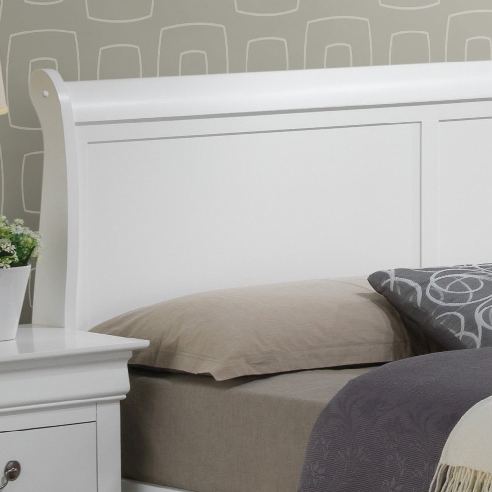 Glory Furniture Louis Phillipe Queen Storage Bed in White Color. Picture 3