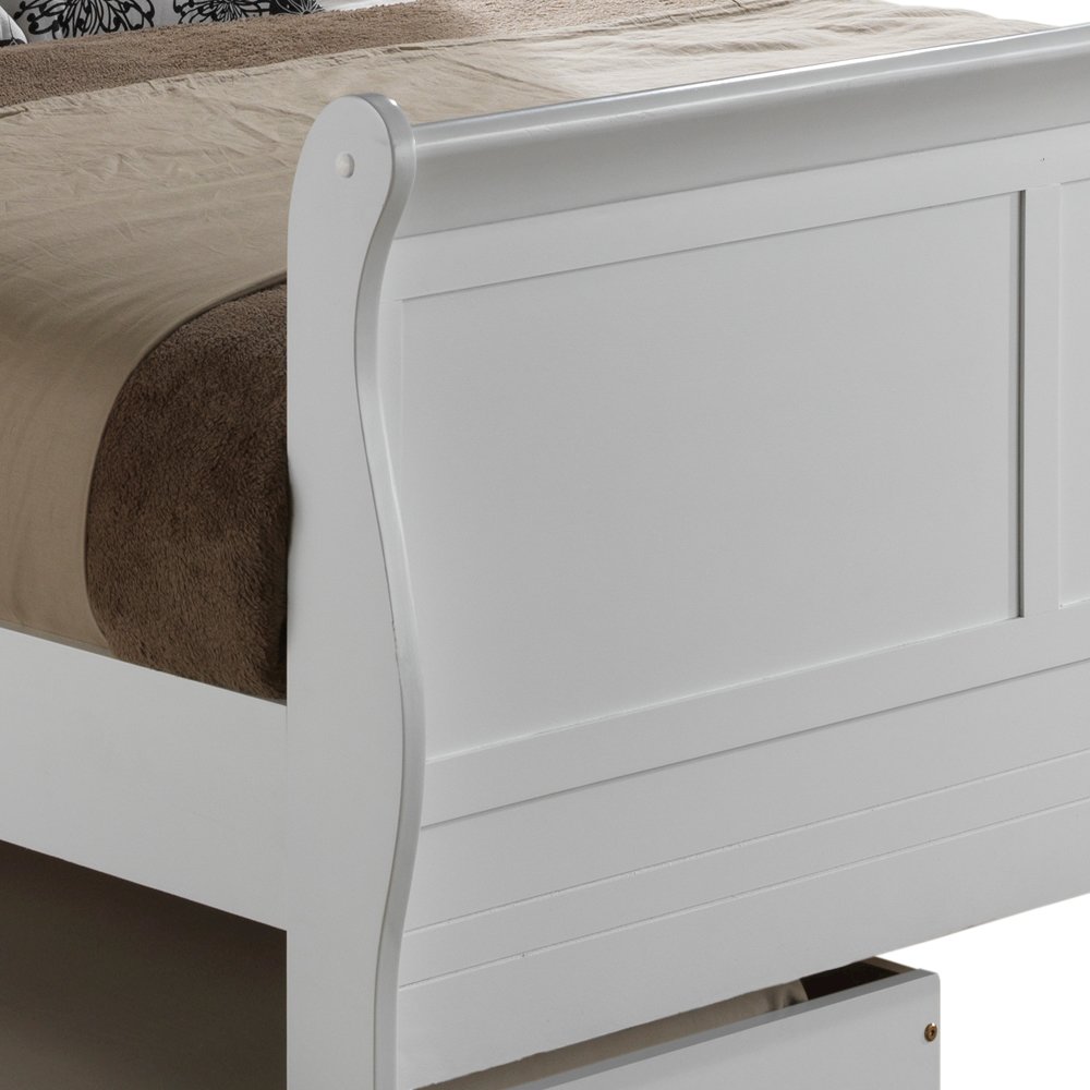 Glory Furniture Louis Phillipe Full Trundle Bed in White Color. Picture 5