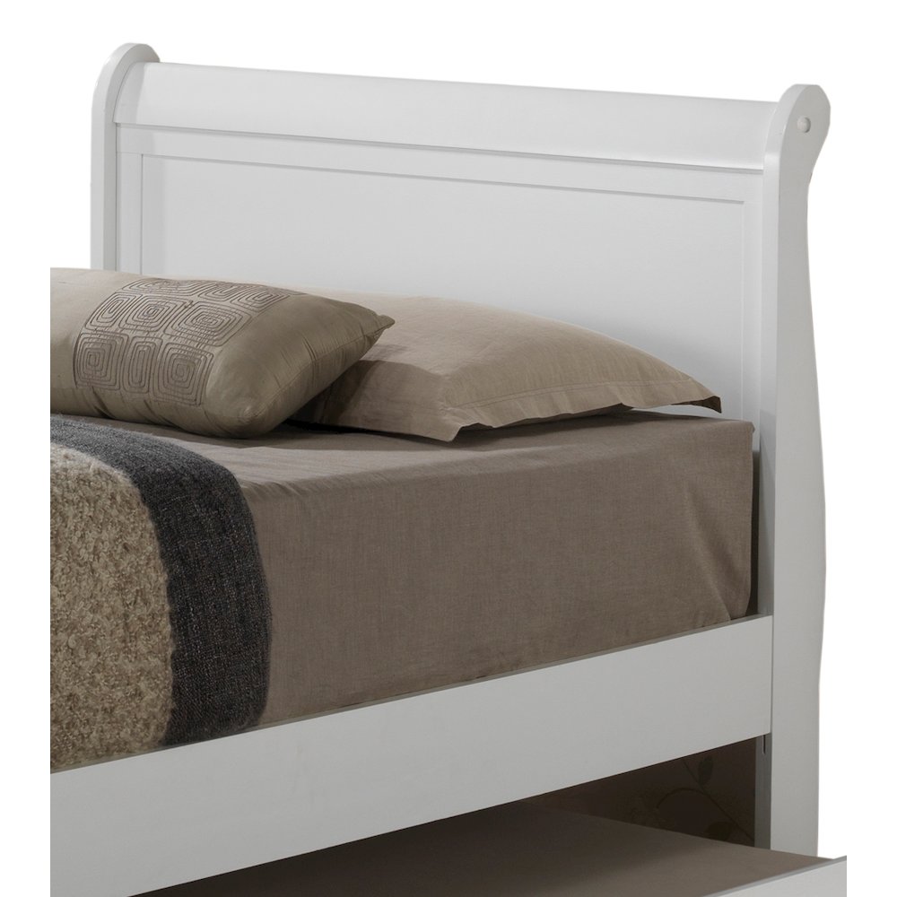 Glory Furniture Louis Phillipe Twin Trundle Bed in White Color. Picture 3