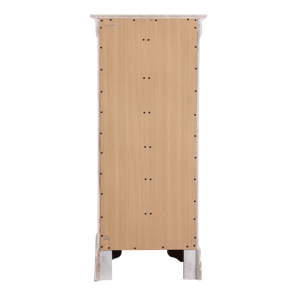 Glory Furniture Louis Phillipe Lingerie Chest in White Color. Picture 4