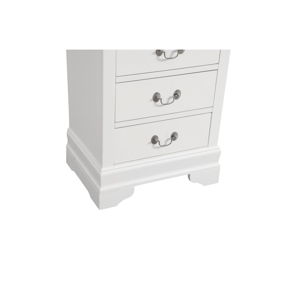 Glory Furniture Louis Phillipe Lingerie Chest in White Color. Picture 6