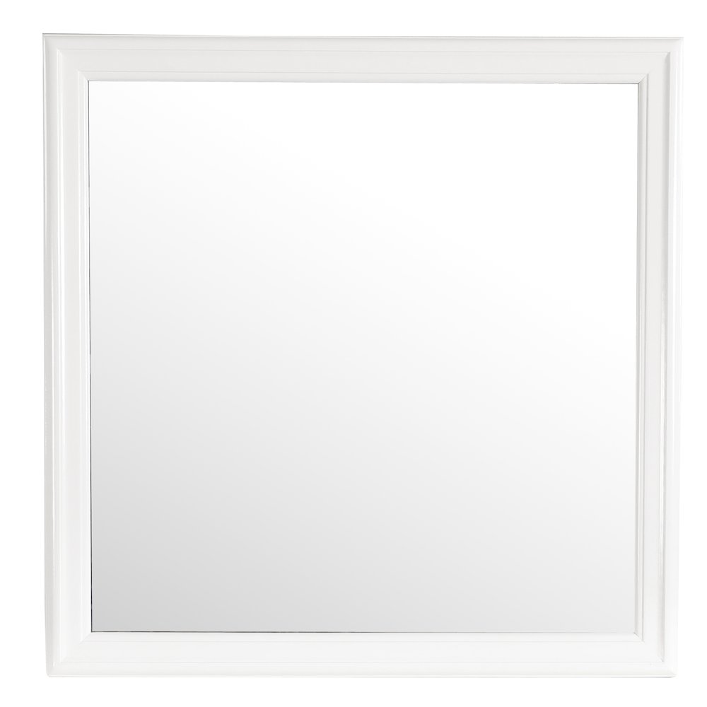 Glory Furniture Louis Phillipe Mirror in White Color. Picture 2
