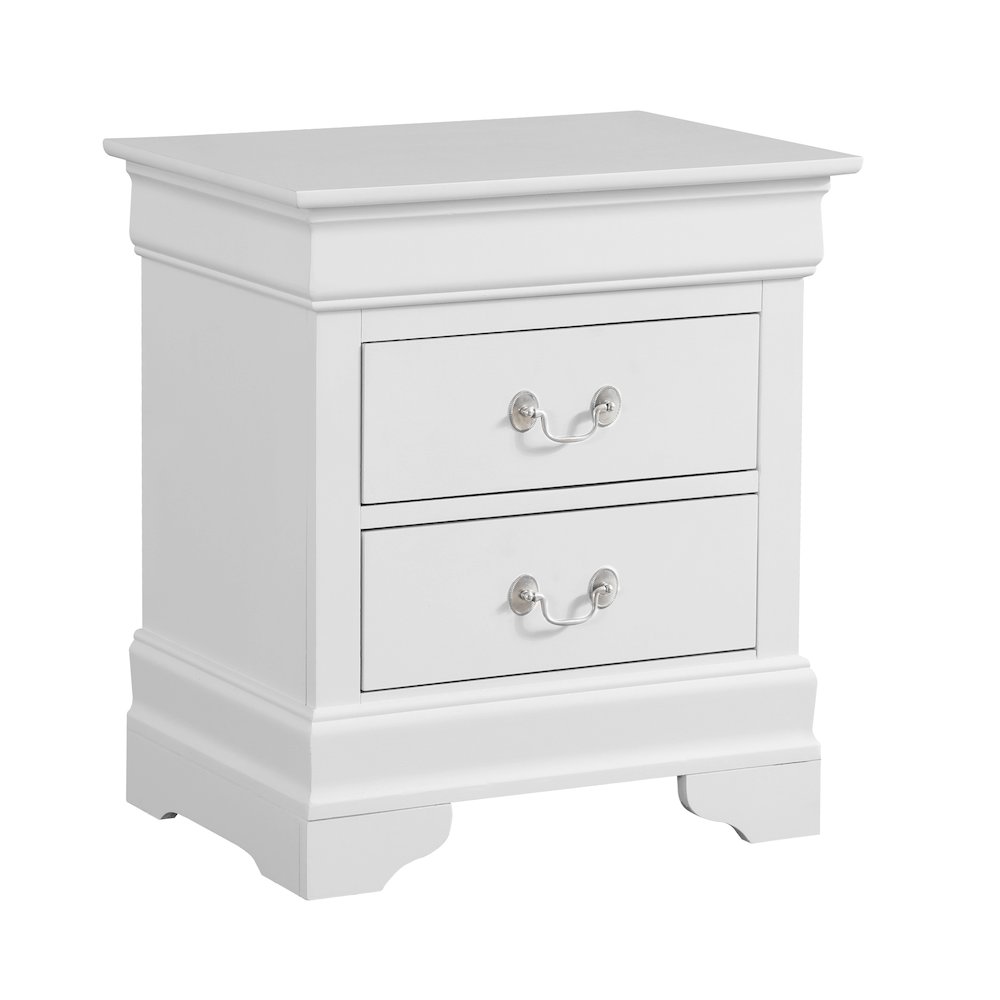 Glory Furniture Louis Phillipe Night Stand in White Color. Picture 7
