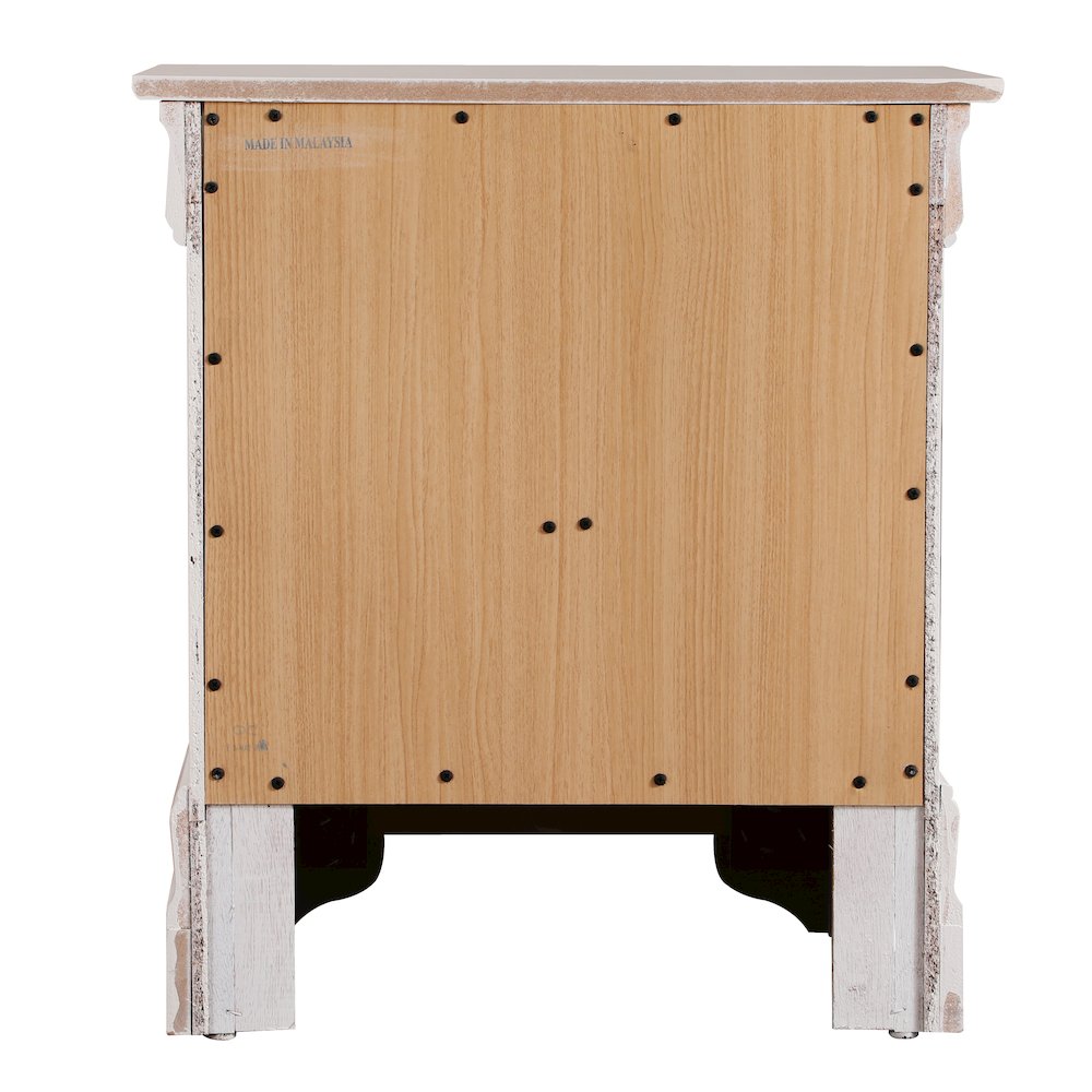 Glory Furniture Louis Phillipe Night Stand in White Color. Picture 3