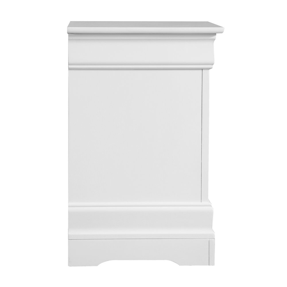 Glory Furniture Louis Phillipe Night Stand in White Color. Picture 4