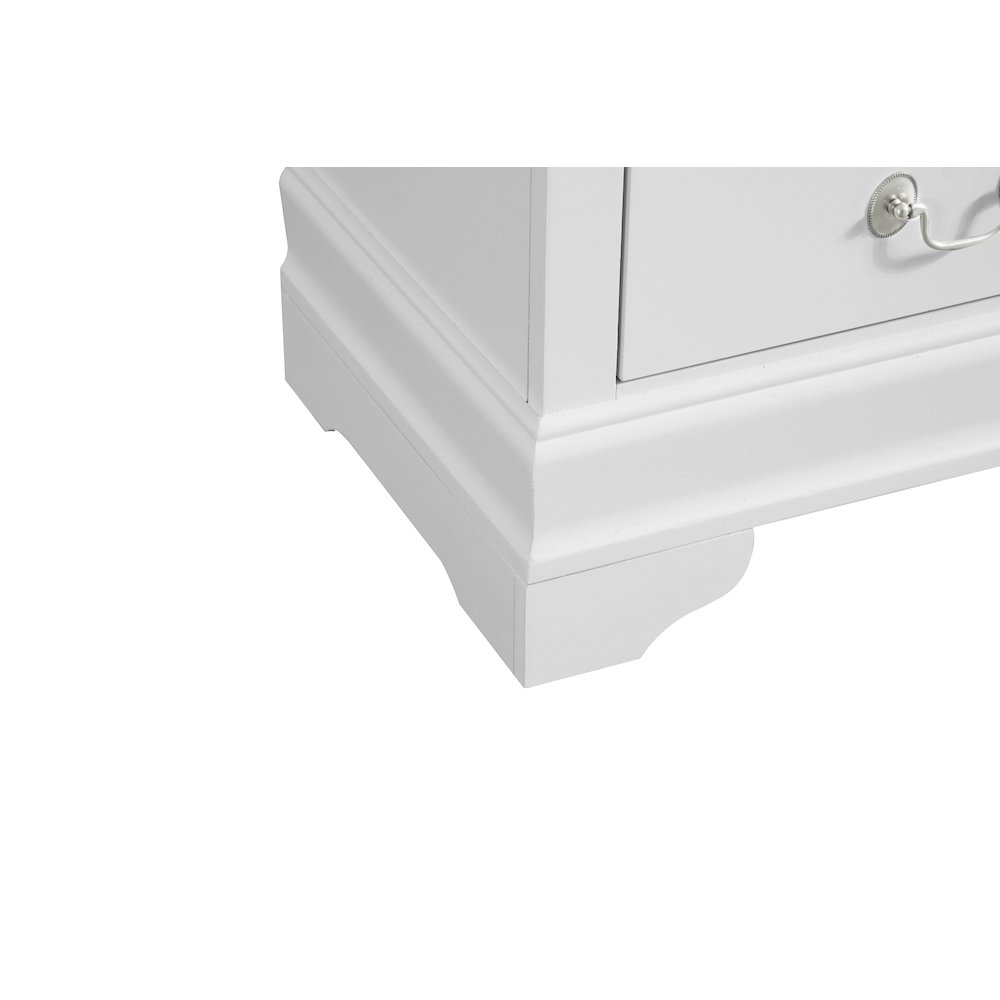 Glory Furniture Louis Phillipe Night Stand in White Color. Picture 5