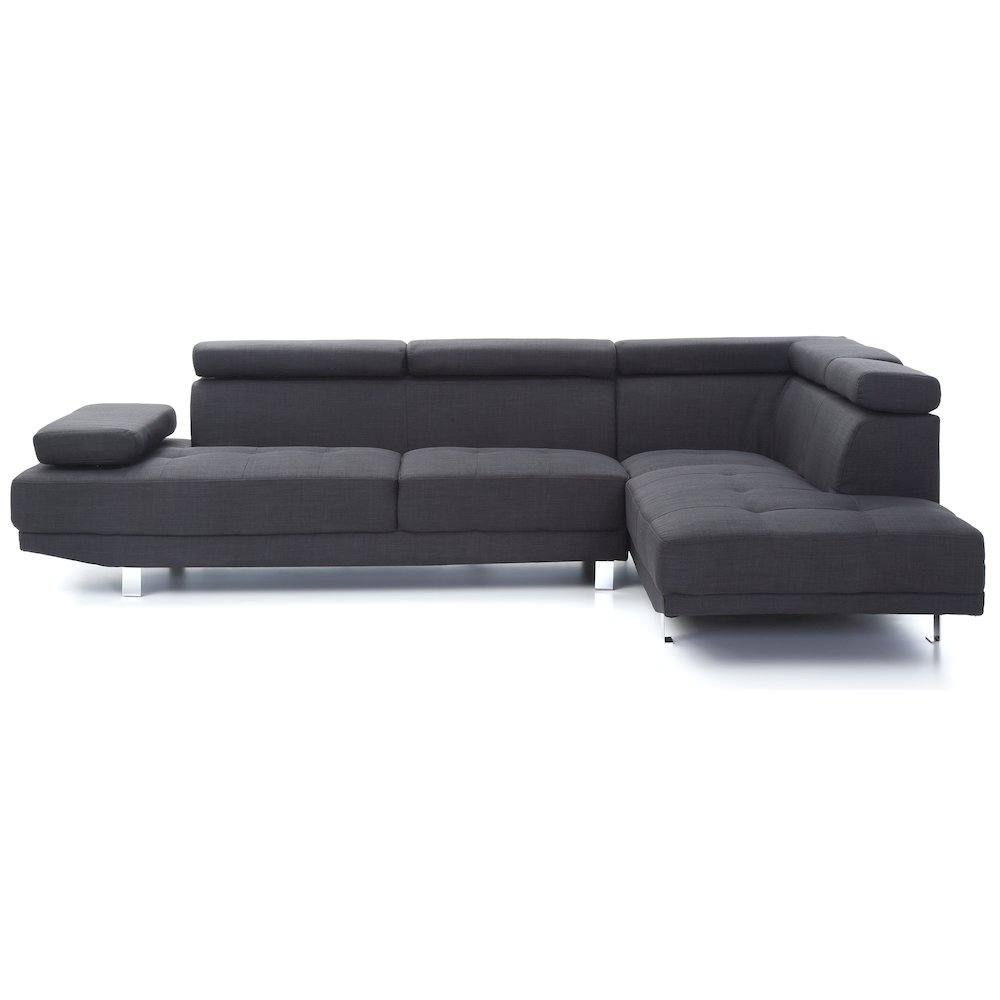 Glory Furniture Riveredge Sectional in Black Color. Picture 3