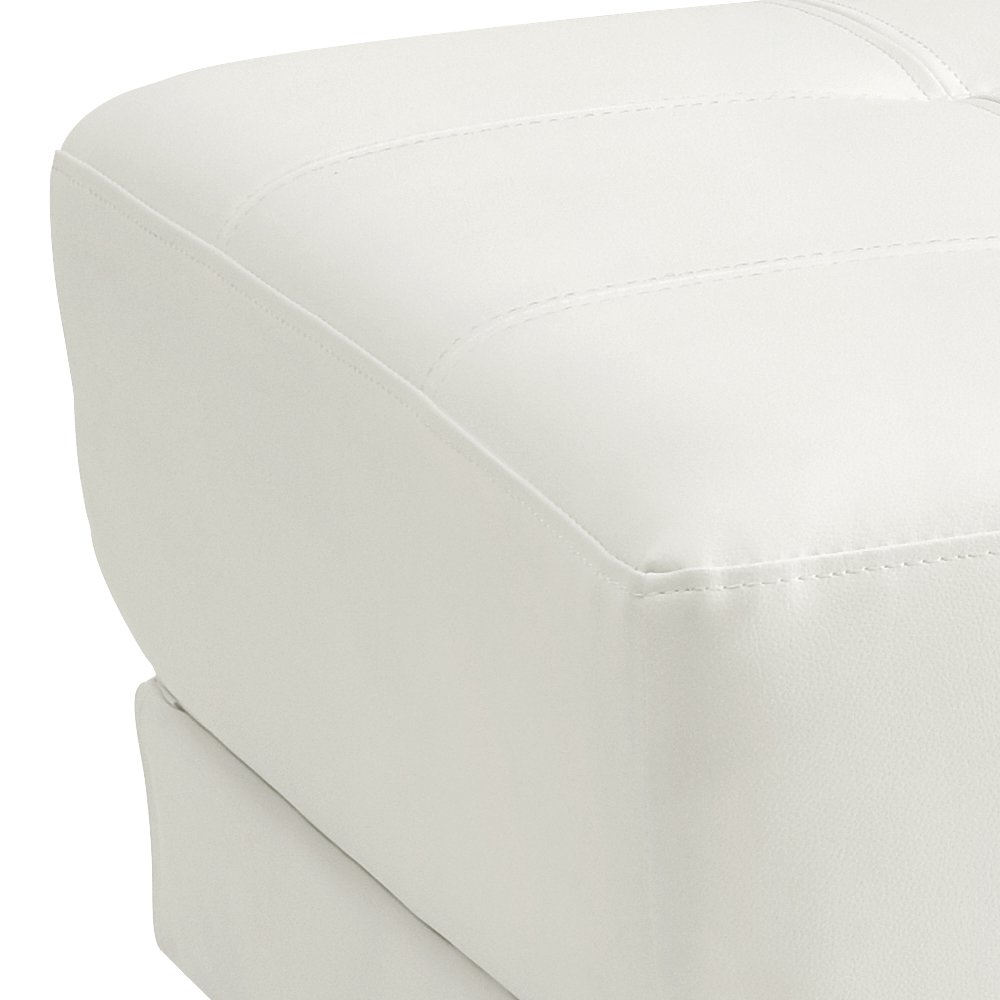 Glory Furniture Riveredge Ottoman in White Color. Picture 2