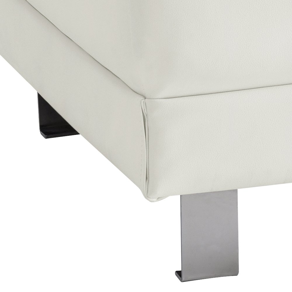 Glory Furniture Riveredge Ottoman in White Color. Picture 3