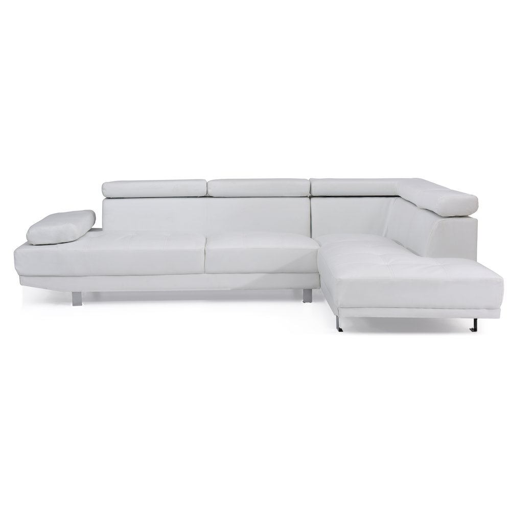 Glory Furniture Riveredge Sectional in White Color. Picture 2