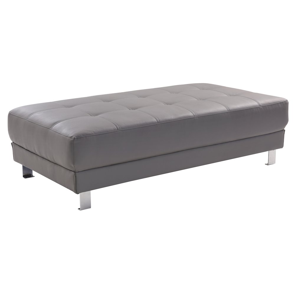 Glory Furniture Riveredge Ottoman in Gray Color. Picture 1
