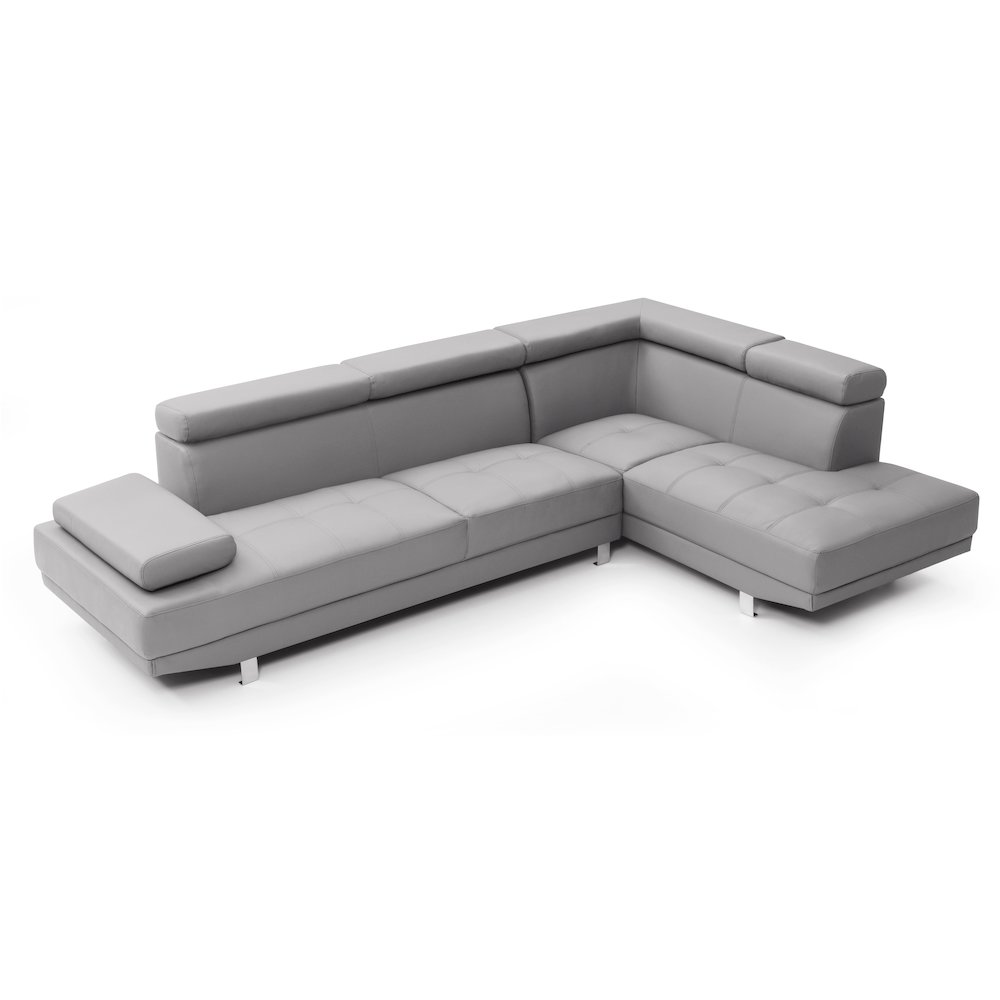 Glory Furniture Riveredge Sectional in Gray Color. Picture 3