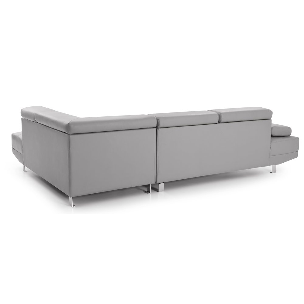 Glory Furniture Riveredge Sectional in Gray Color. Picture 4