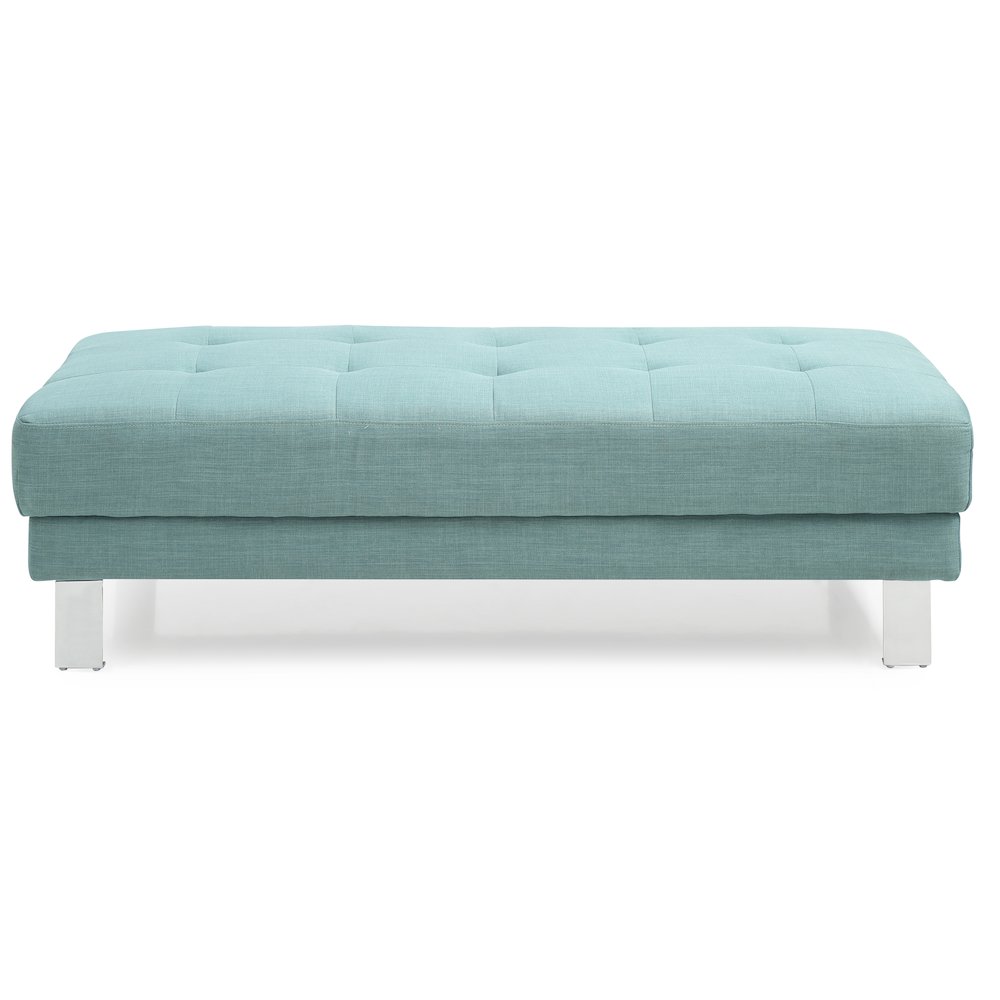Glory Furniture Riveredge Ottoman in Teal Color. Picture 2