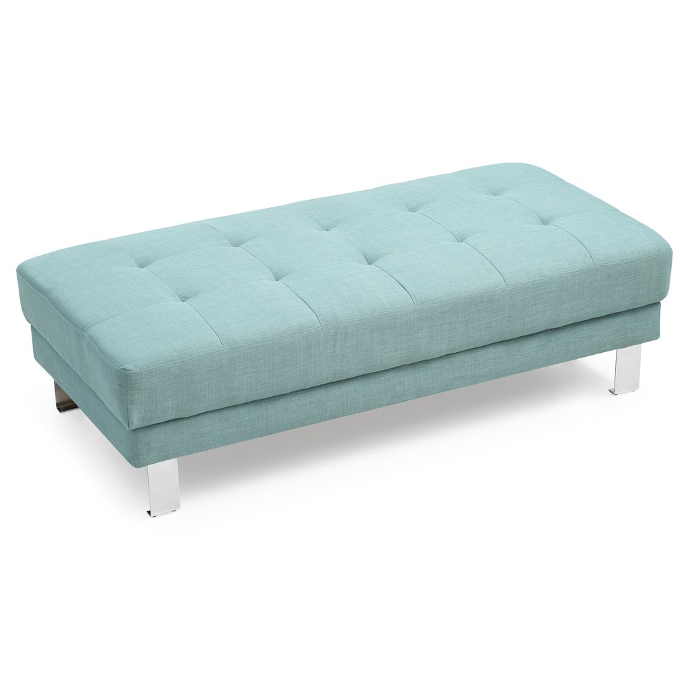 Glory Furniture Riveredge Ottoman in Teal Color. Picture 3