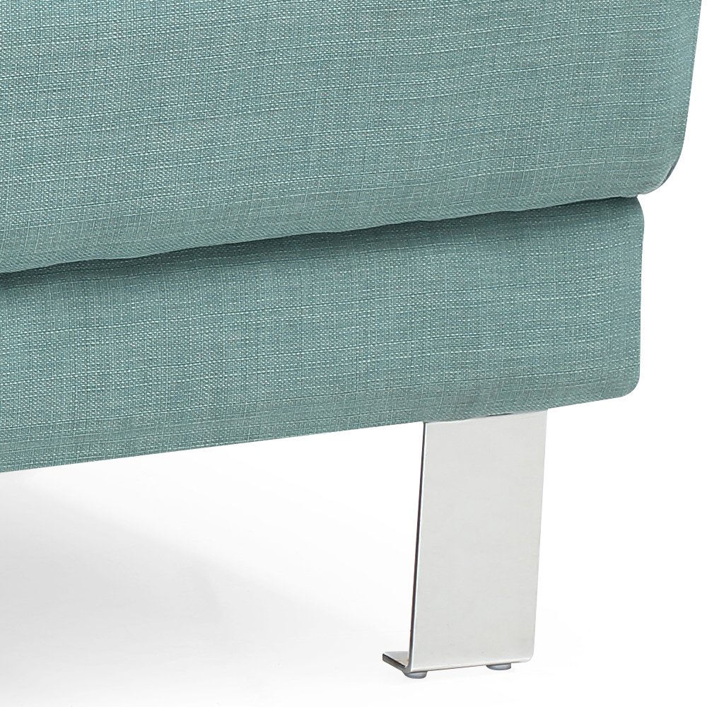 Glory Furniture Riveredge Ottoman in Teal Color. Picture 4