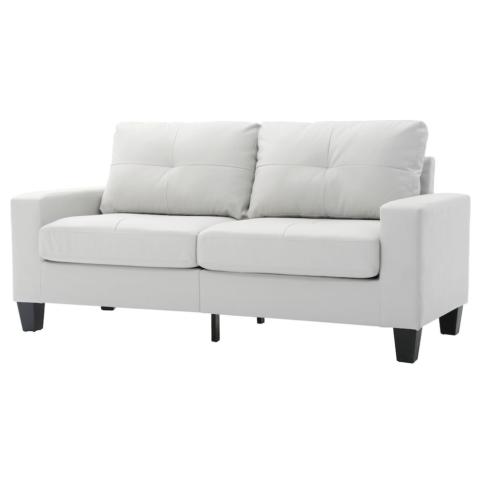 Glory Furniture Newbury Sofa in White Color. Picture 1